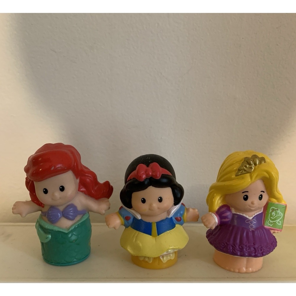 Fisher‎ Price Little People Disney Princess Snow White Ariel Mermaid Rapunzel